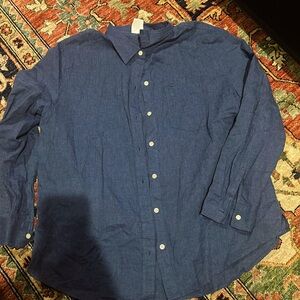 Gap women’s button up blouse size extra large denim color